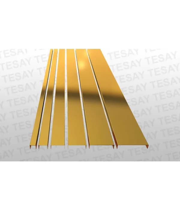 23 MM ÇELİK BORDÜR PROFİL SARI AYNA (270cm) - TESBRCL2320