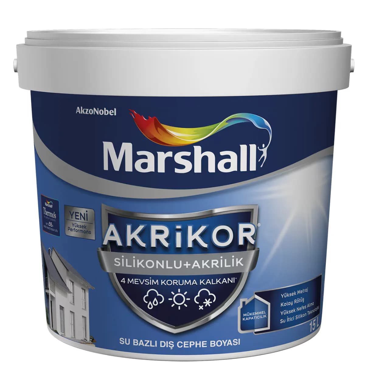 MB AKRİKOR SİLİKONLU+AKRİLİK BC BAZ 15 L - MRS5271534