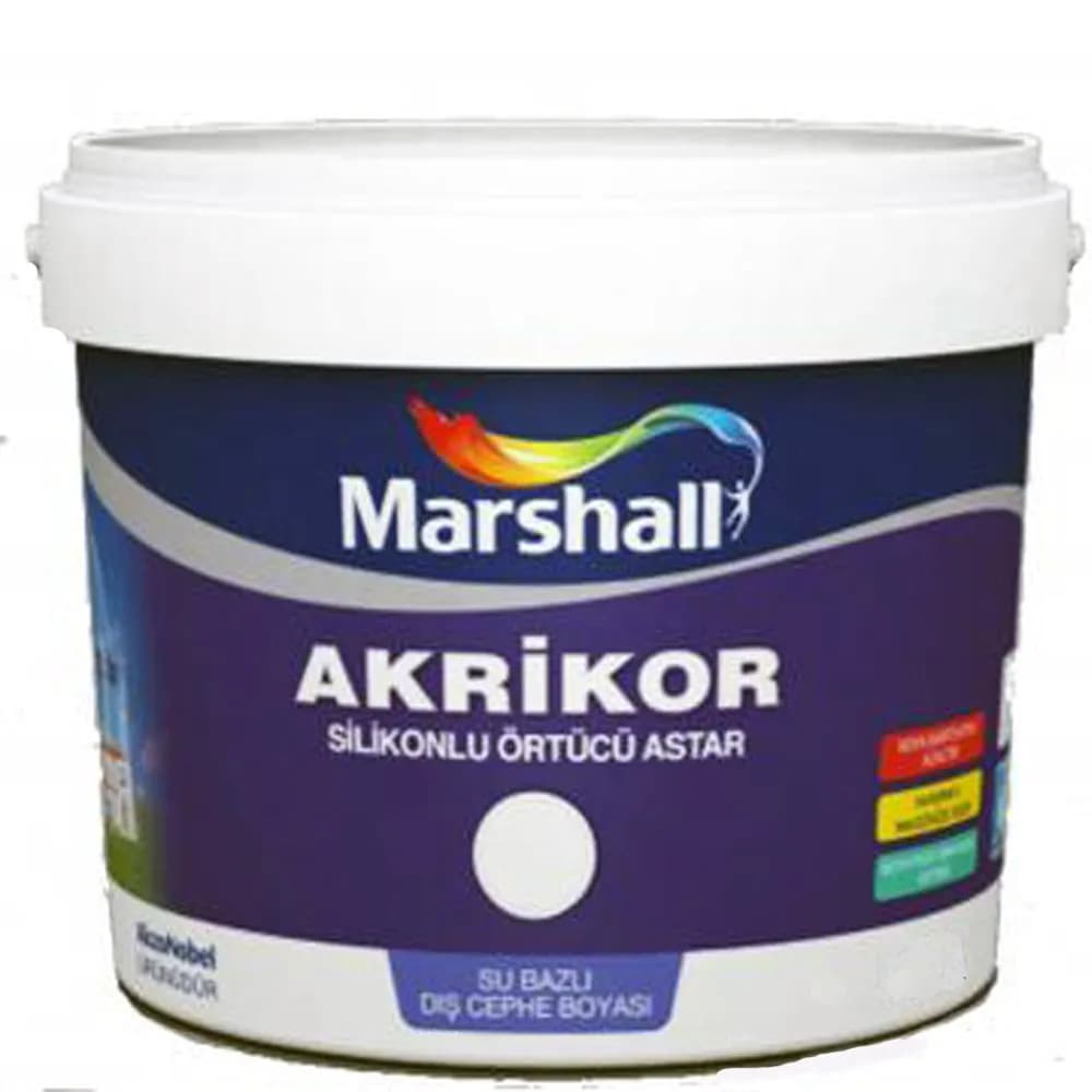 MB AKRİKOR SİLİKONLU+ÖRTÜCÜ ASTAR BEYAZ 20 KG - MRS5274103
