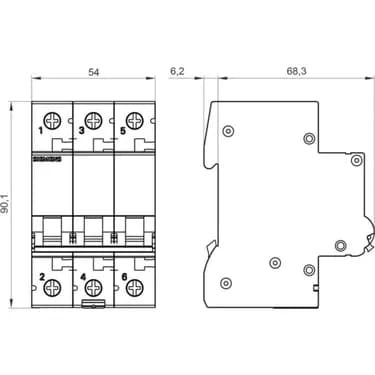 SİEMENS C1*63A W OTOMAT - SIEC163A