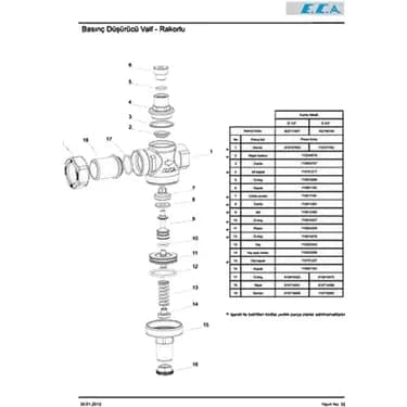 ECA SU BASINÇ REGÜLATÖRÜ REKORLU 3/4 - ECA102199160