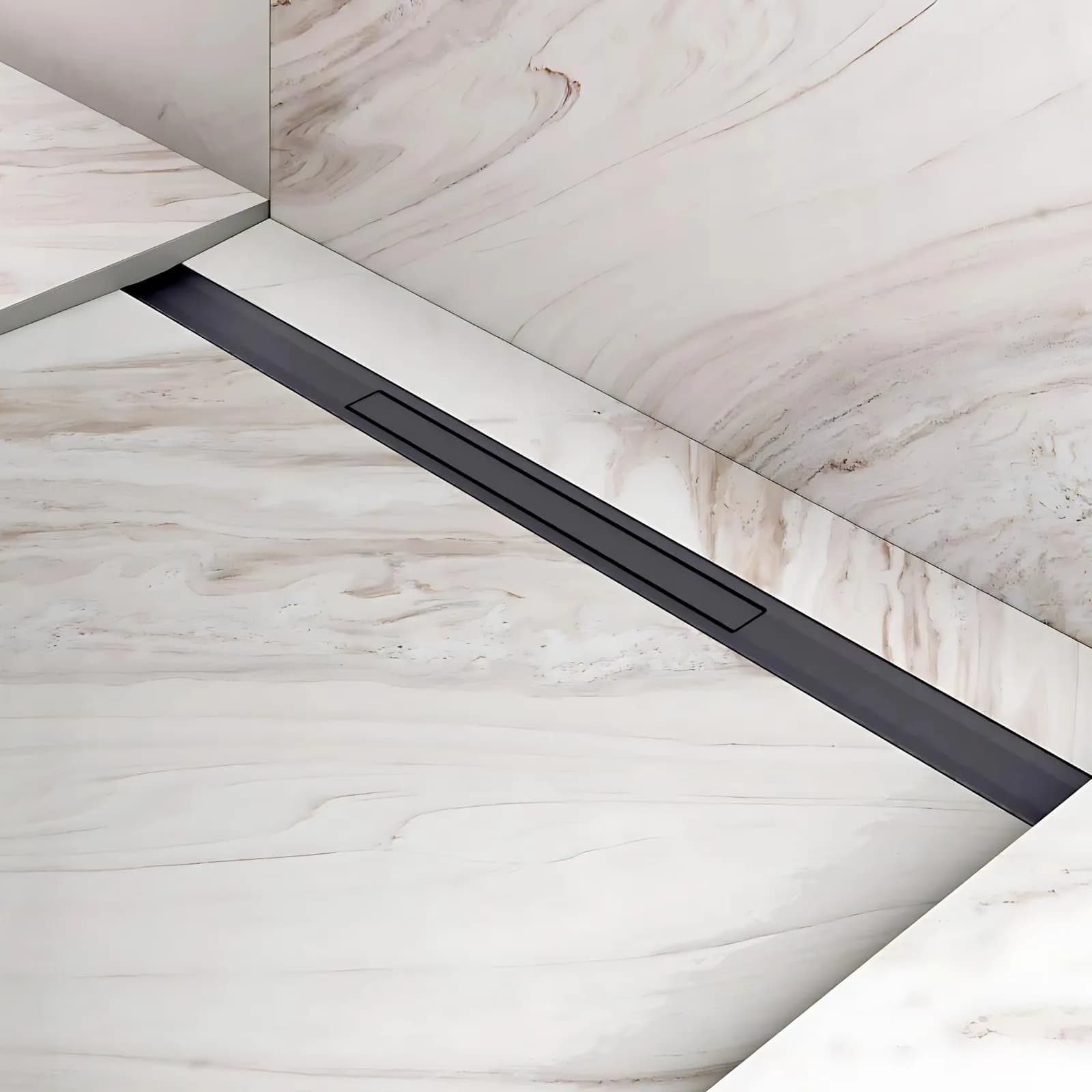 RİVER DUŞ KANALI 60CM MAT YANDAN Ç. TITANIUM SİYAH - HUP47H003600000TS01