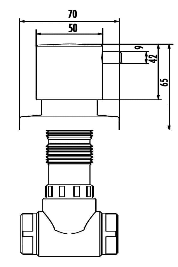STOP VALF 1/2-1/2 PPR - CRVMS.AC50L