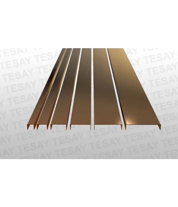 30 MM ÇELİK BORDÜR PROFİL BAKIR AYNA (270cm) - TESBRCL3060