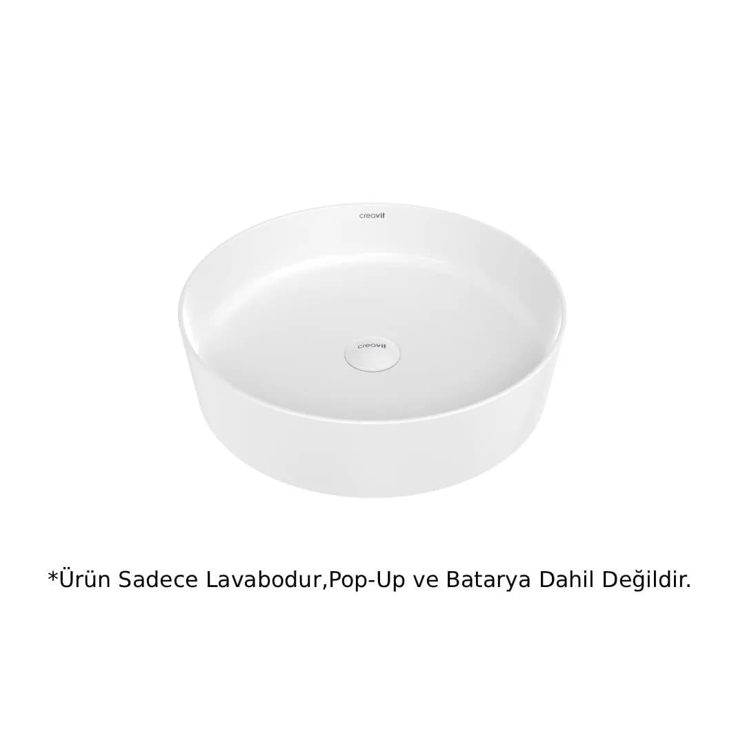 LOOP 45CM TEZGAHÜSTÜ ÇANAK LAVABO BEYAZ - CRVLP145-00CB00E-0000