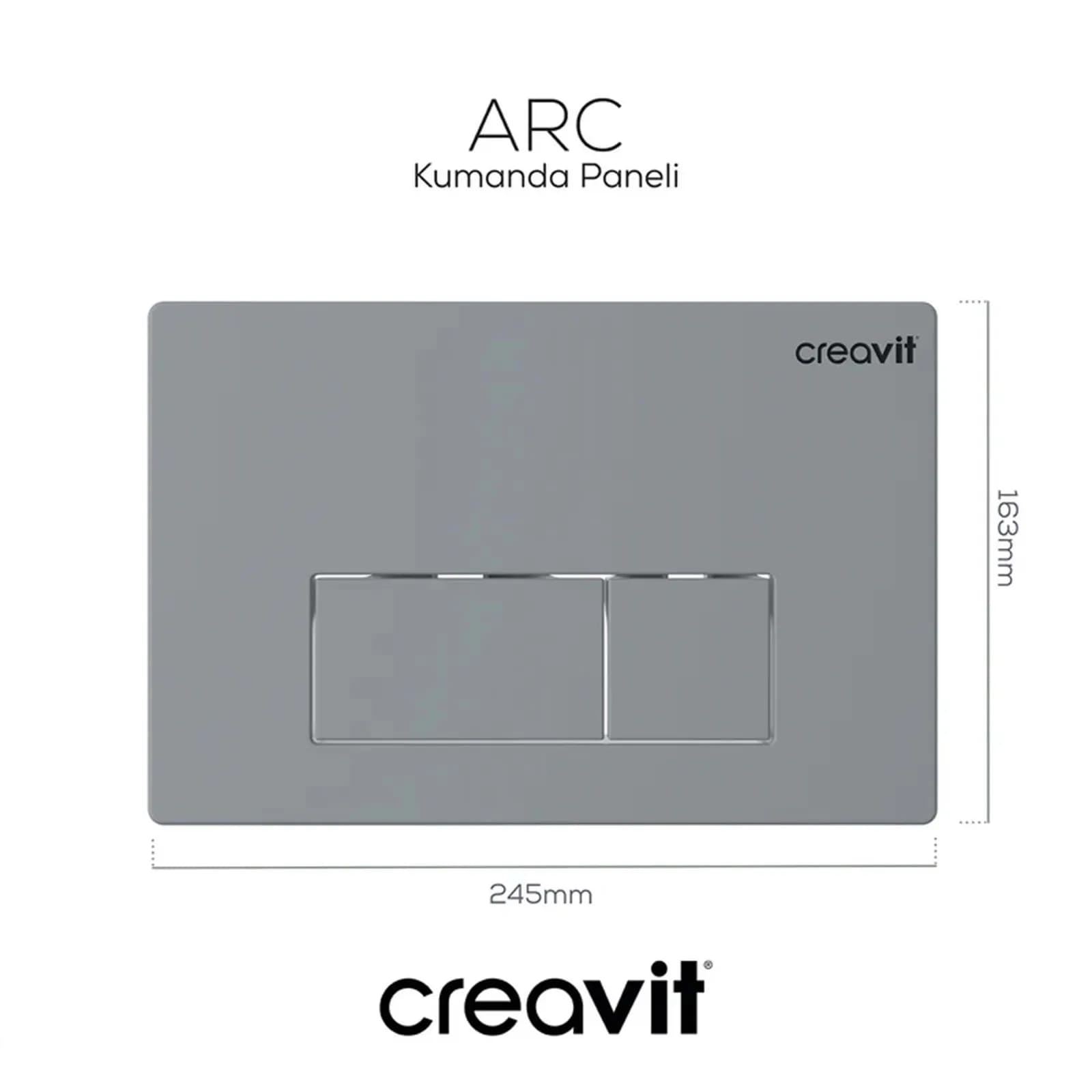 ARC KUMANDA PANELİ MAT GRİ BOYALI - CRVGP8002.00