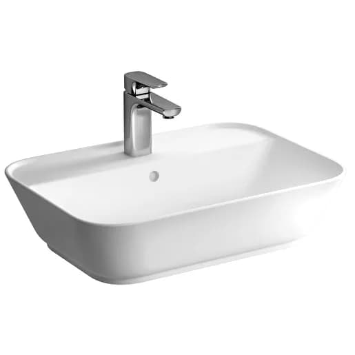 GEO DİKDÖRTGEN ÇANAK LAVABO, 60 CM BEYAZ- 03 - VİT7426B003-0001