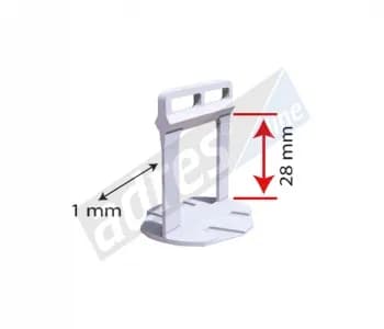 MERMER SEVİYE TESPİT TUTUCU 1MM (200 LÜ) - TESFTSF20-1
