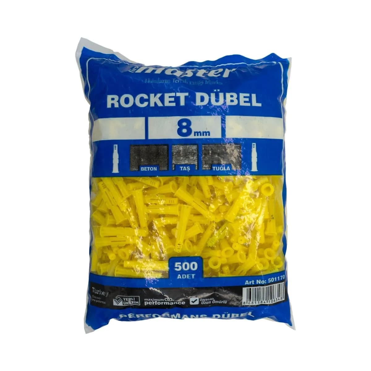 NLB ROKET DÜBEL 8MM (500ADET) - NLB501170