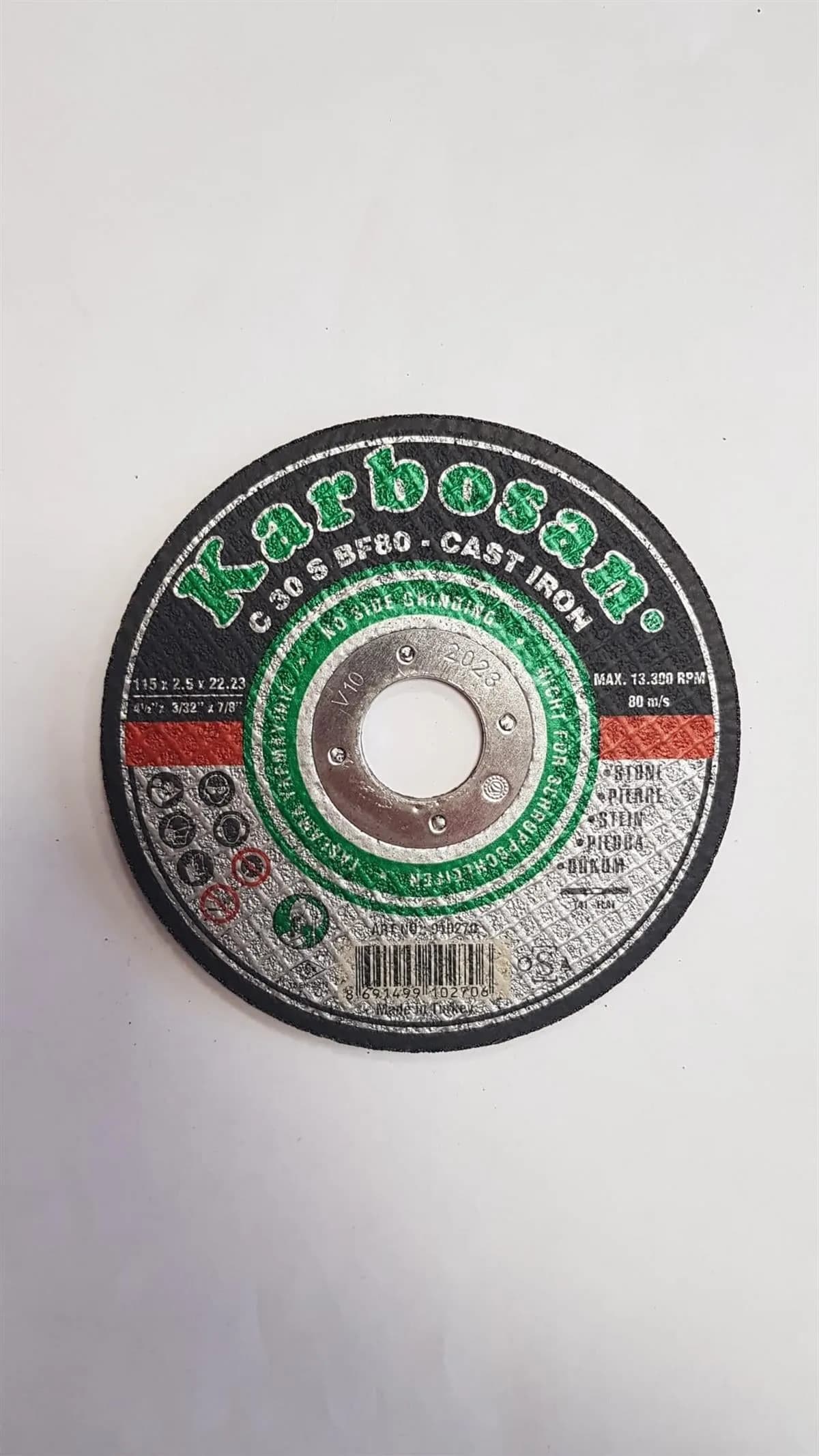 KARBOSAN 115*2.5*22 SC KESME TAŞI - KRB910270