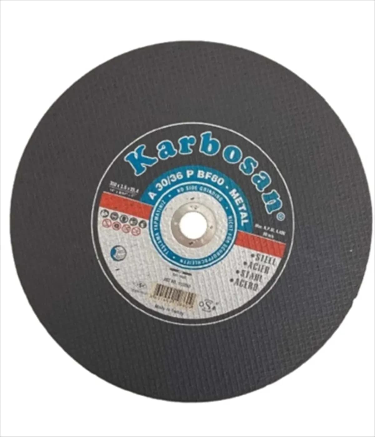 KARBOSAN 350*3.5*25.4 NK SABİT TEZGAH KESME DİSK - KRB910860