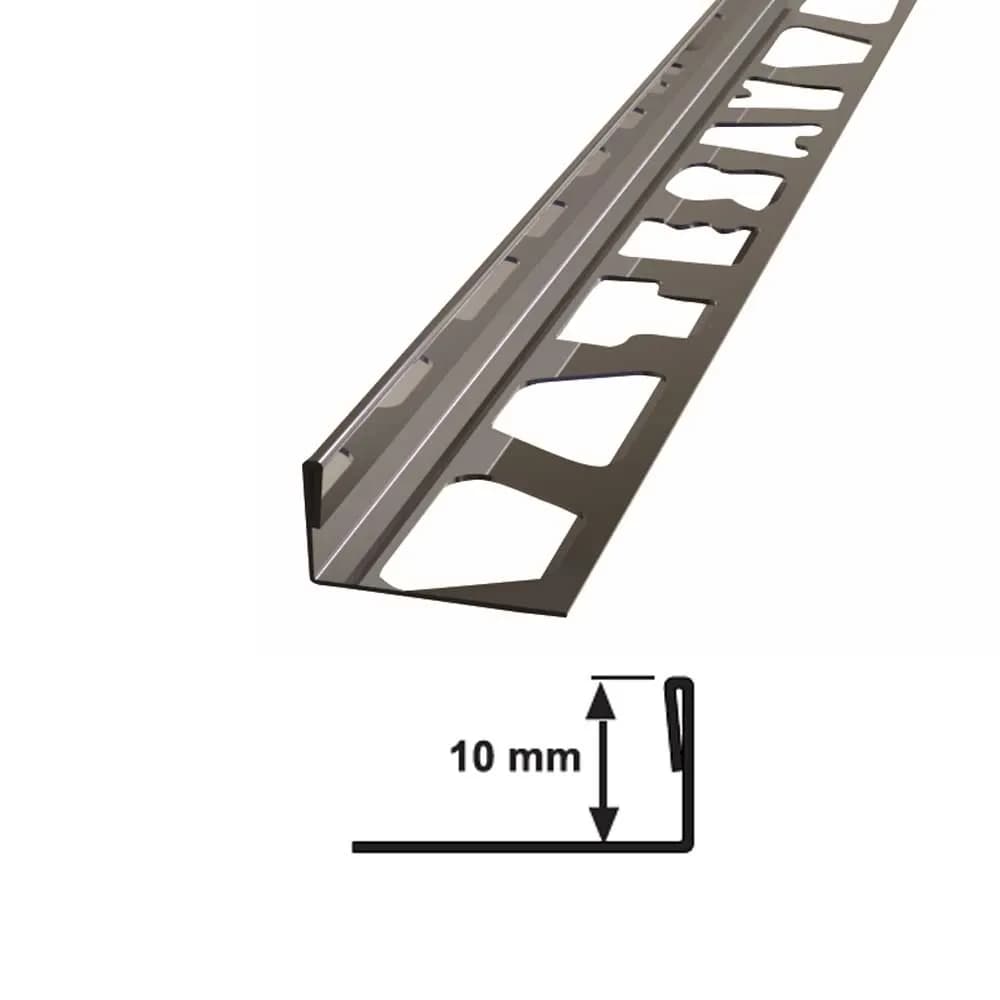 10 MM SATİNE PASLANMAZ FAY.BİTİM PROFİL (270cm) - TESFPSB1030