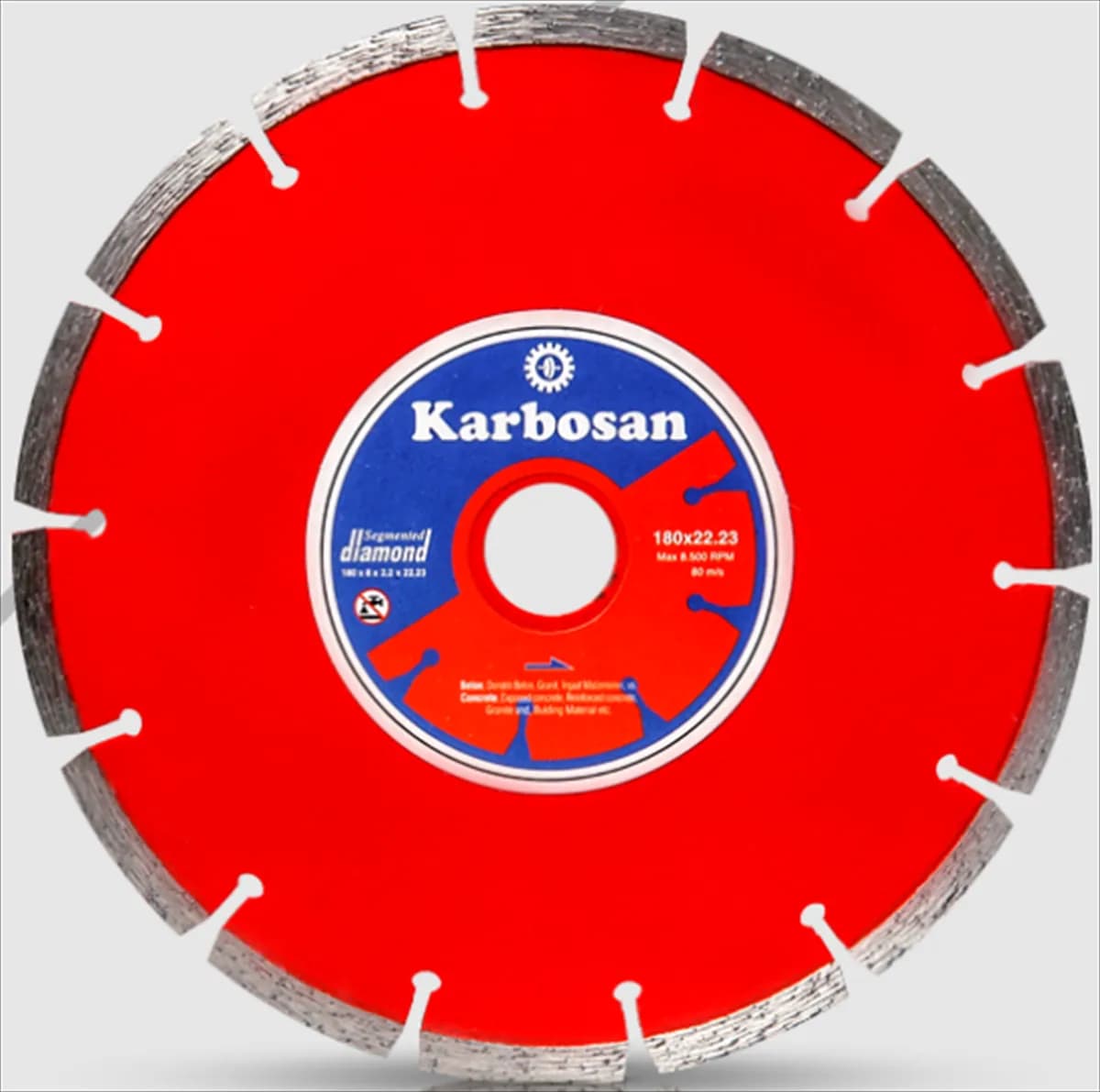 KARBOSAN 180*2.2*22 FLANSLI ELMAS TESTERE SEGME - KRB950120