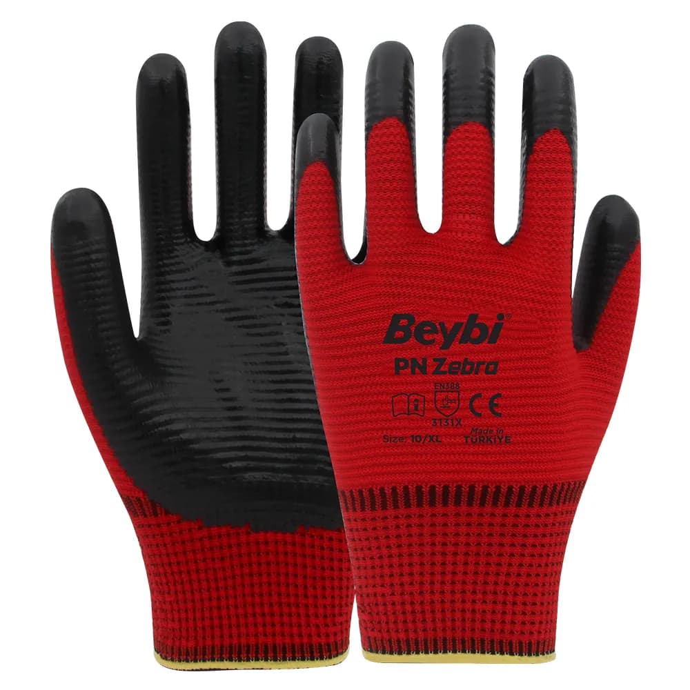 ZEBRA KIRMIZI ELDİVEN NO:10 - BYB08.01.122