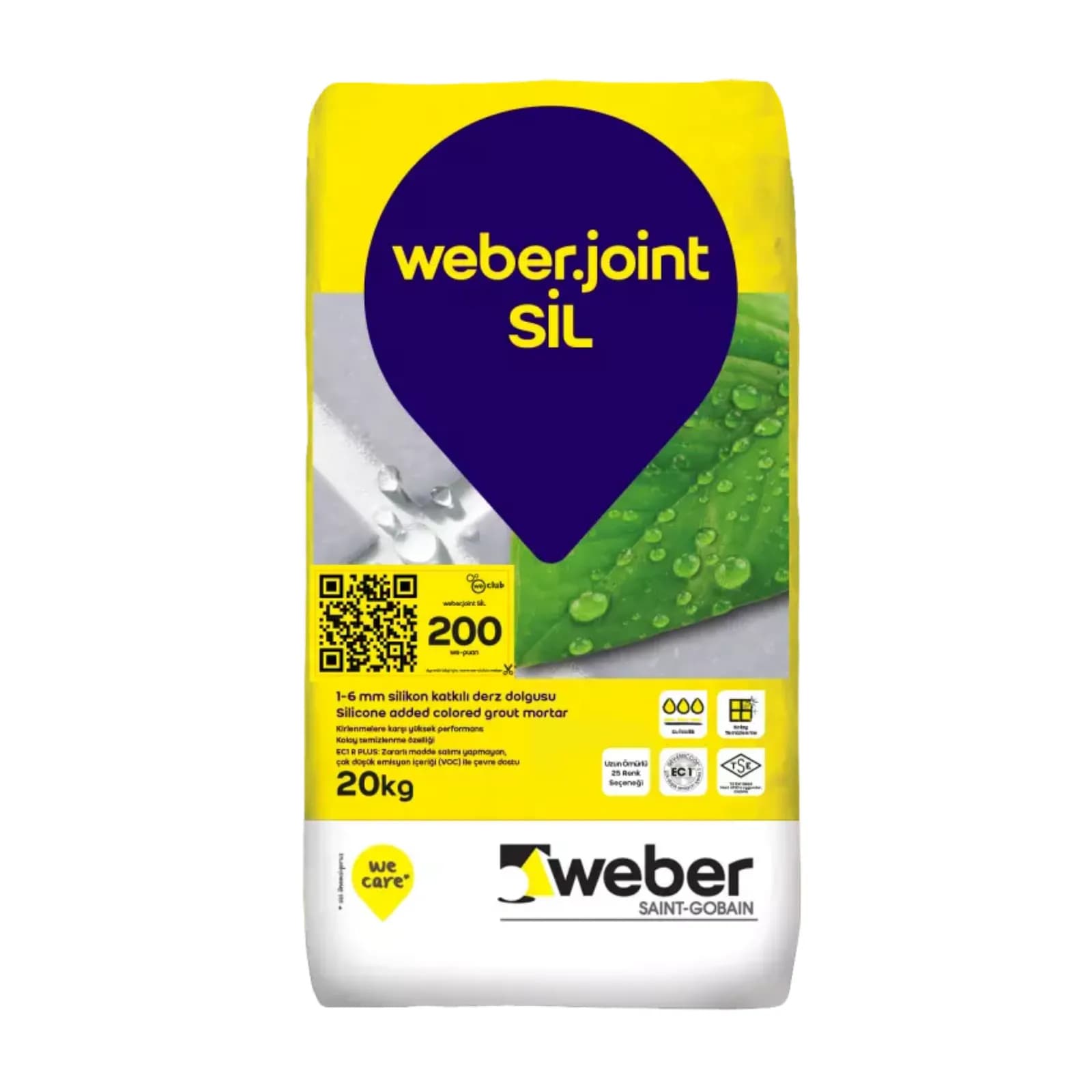 WEBER JOİNT SİL RUSTİK BEYAZ 20 KG - WEB63584453