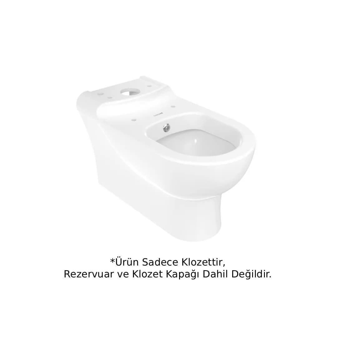 DUCKY DUVARA TAM DAYALI KLOZET BEYAZ - CRVDC360-00CB00E-0000