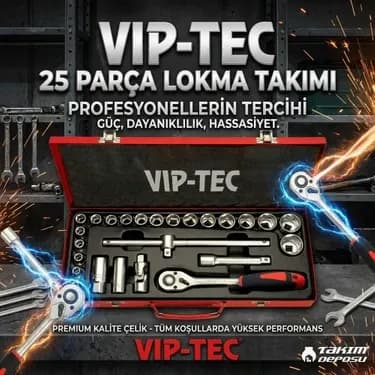 VİP-TEC 1/2" 6 KÖŞE LOKMA ANAHTAR 13MM - VİPVT116113