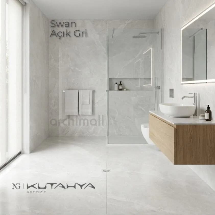 60*120 SWAN SOFT MAT AÇIK GRİ REK. 1.KALİTE (2,16) - KTH55018517R