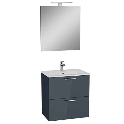 MIA SET60CMÇEKMECELİ(LAV.DLB.DÜZ AYNA)ANTRASİT - VİT75102