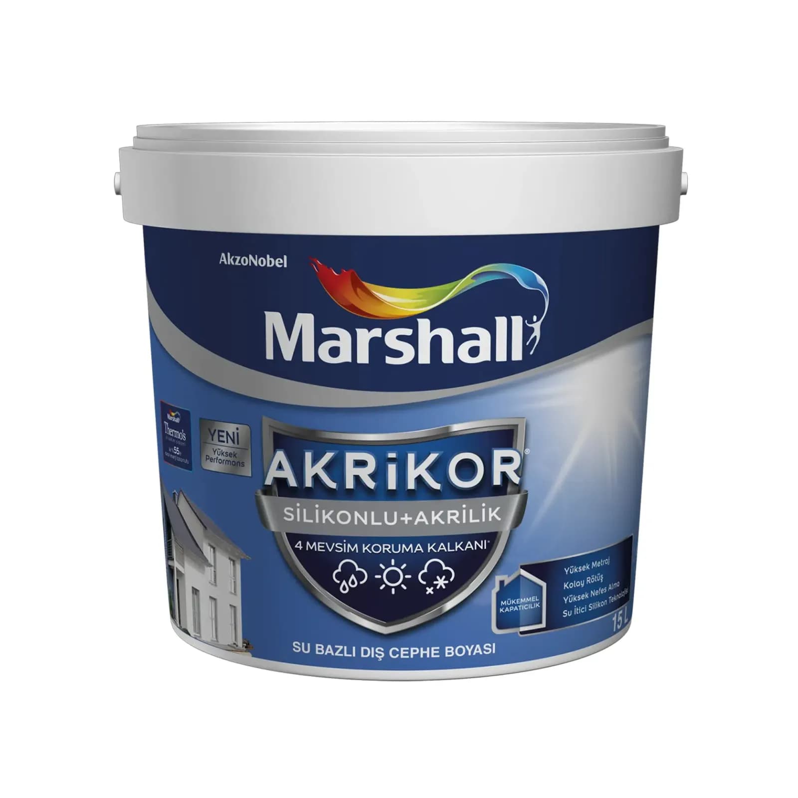 MB AKRİKOR SİLİKONLU+AKRİLİK BW BAZ 1 L - MRS5318162