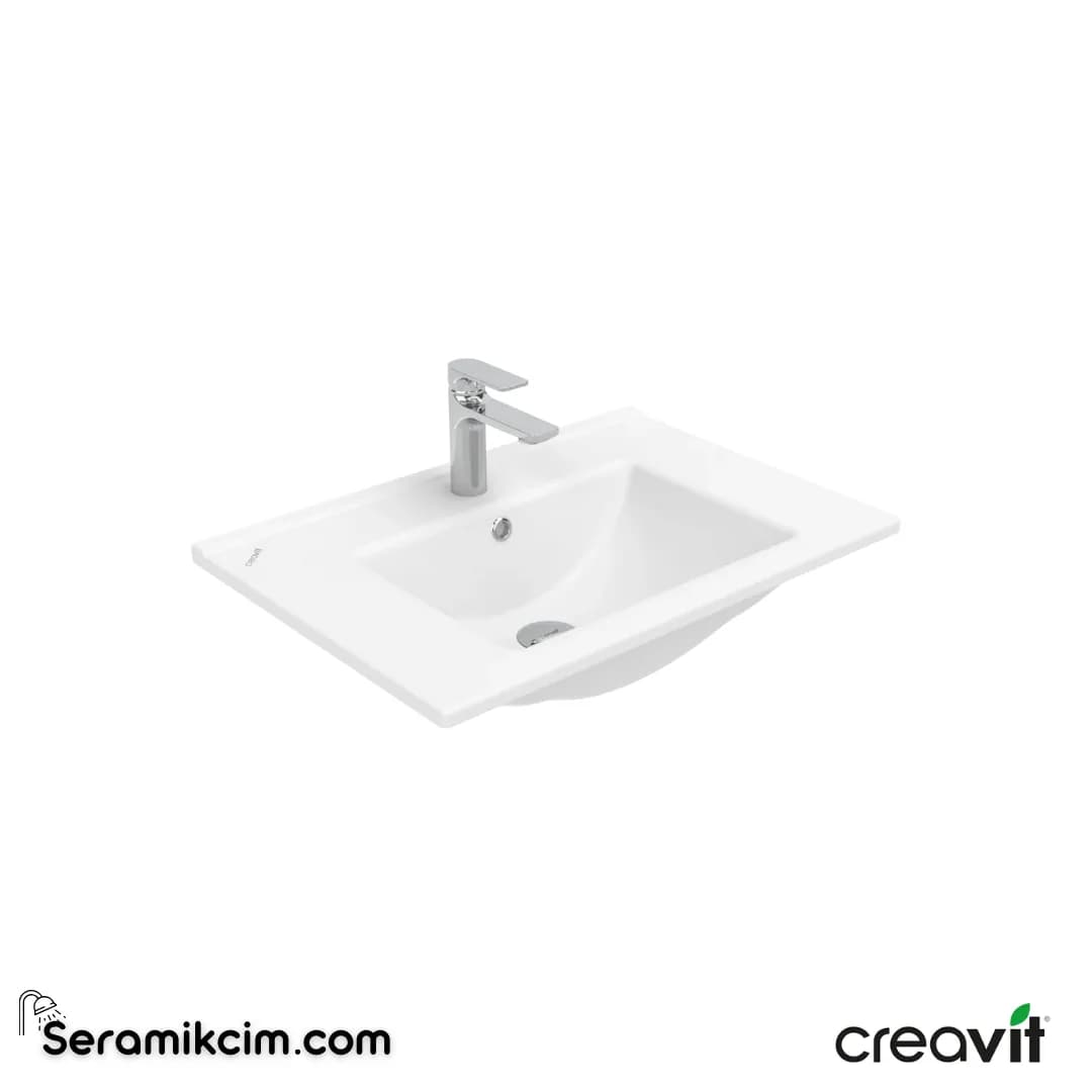 SU ETAJERLİ LAVABO 65 CM BEYAZ - CRVSU065-00CB00E-0000